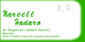 marcell hadaro business card